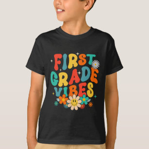 T-shirt Vibes de 1re année Retour à l'école Rétro Première