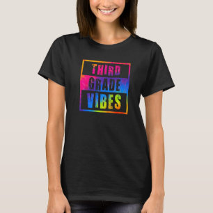 T-shirt Vibes De 3E Année Premier Jour D'École Retour À L'