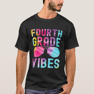 T-shirt Vibes De 4E Année 1Ème Année Cravate À L'École