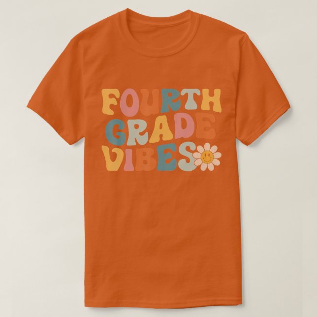 T-shirt Vibes de 4e année de l'équipe de 6e année (Design devant)