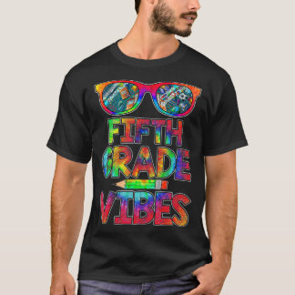 T-shirt Vibes de 5e année Retour à l'école Enseignants de
