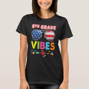 T-shirt Vibes de 6e année Cool élève de nouveau à l'école