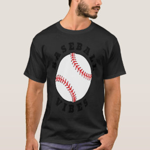 T-shirt Vibes De Baseball Sports Enfants Maman Papa Hommes