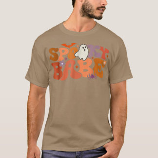 T-shirt Vibes de bébé Éffrayant super Retro Floral Ghost H