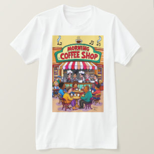 T-shirt Vibes de café du matin animées
