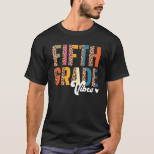 T-shirt Vibes de cinquième année Retour à l'école Fille Im