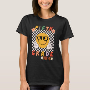 T-shirt Vibes de cinquième année Sourire Premier jour de l