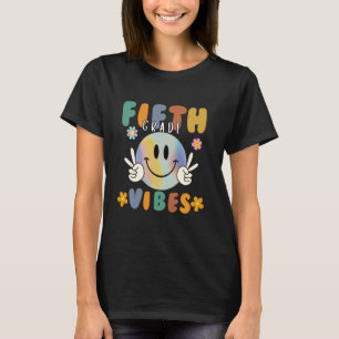 T-shirt Vibes de cinquième année Sourire Premier jour de l
