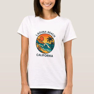 T-shirt Vibes de coucher de soleil à Laguna Beach - Côte c