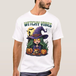 T-shirt Vibes de cuisine avec Citrouilles et potion