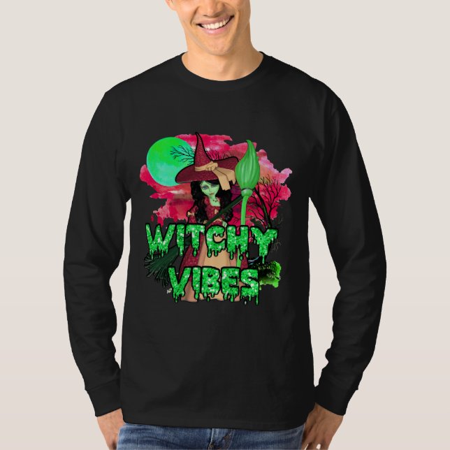 T-shirt Vibes de cuisine d'Halloween (Devant)