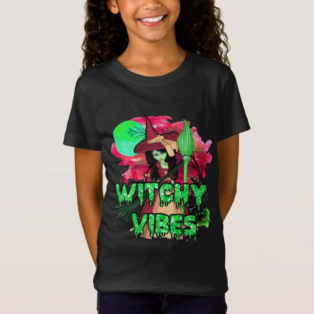 T-Shirt Vibes de cuisine d'Halloween (Devant)