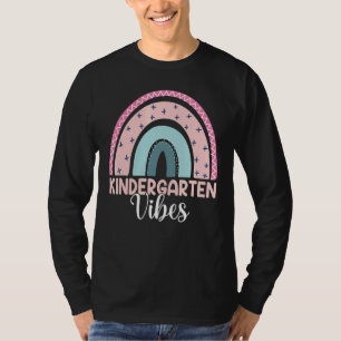 T-shirt Vibes De Jardin D'Enfants 1Er Jour De L'École Rain