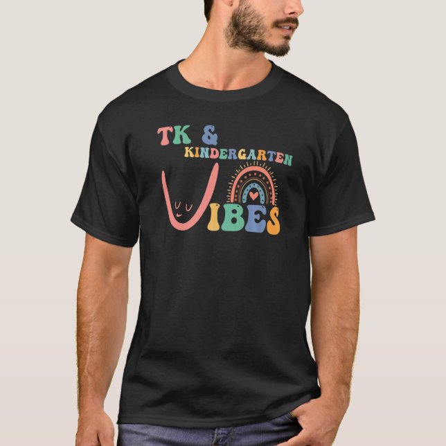 T-shirt Vibes de jardin d'enfants Retour TK Enseignant tra (Devant)