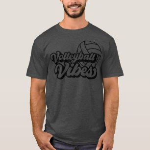 T-shirt Vibes de jour de match de volley-ball Maman de vol