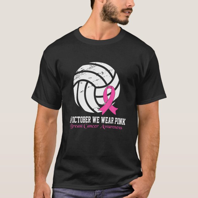 T-shirt Vibes de la journée Conscience du cancer du sein V (Devant)
