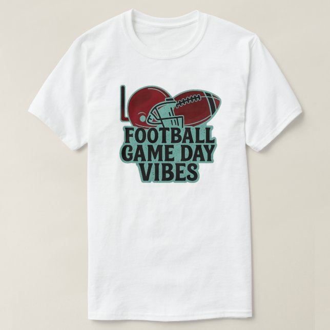 T-shirt Vibes de la journée de football (Design devant)
