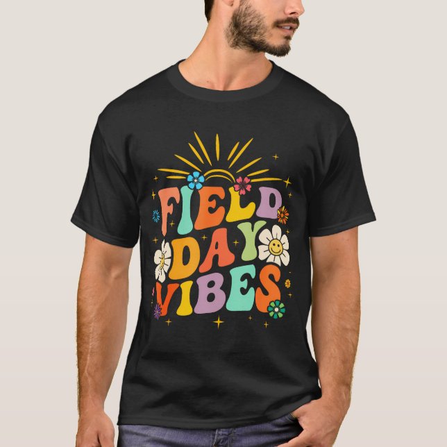 T-shirt Vibes de la journée Funny Enfants Super Enseignant (Devant)