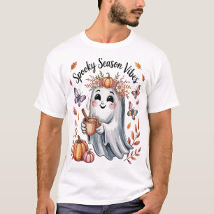 T-shirt Vibes de la Saison Effrayante Fantôme