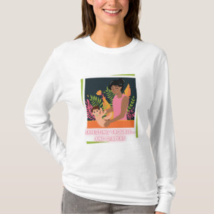 T-shirt Vibes de maman première fois - Attente de la chemi