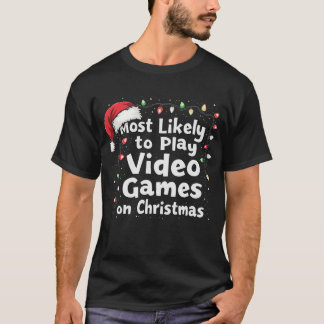 T-shirt Vibes de Noël les plus susceptibles de jouer de la
