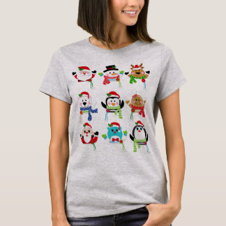 T-shirt Vibes de Noël Tee, Idée cadeau pour les tenues de
