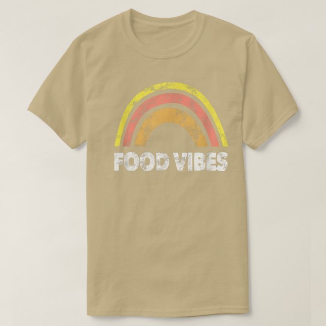 T-shirt Vibes De Nourriture Amusantes, Chef, Amateurs De B (Design devant)