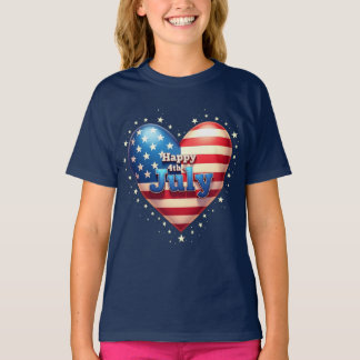 T-shirt Vibes de Patriot : Étoiles, bandes & Style