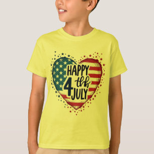 T-shirt Vibes de Patriot : Étoiles, bandes & Style