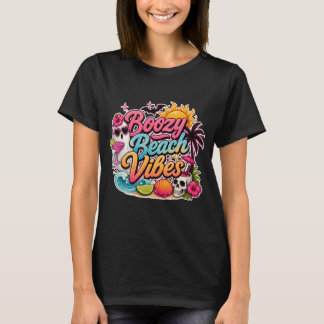 T-shirt Vibes de plage alcoolisées de SummerWeen