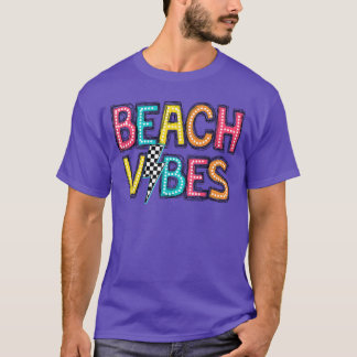 T-shirt Vibes de plage Bonjour Vacances été Fille Femmes A
