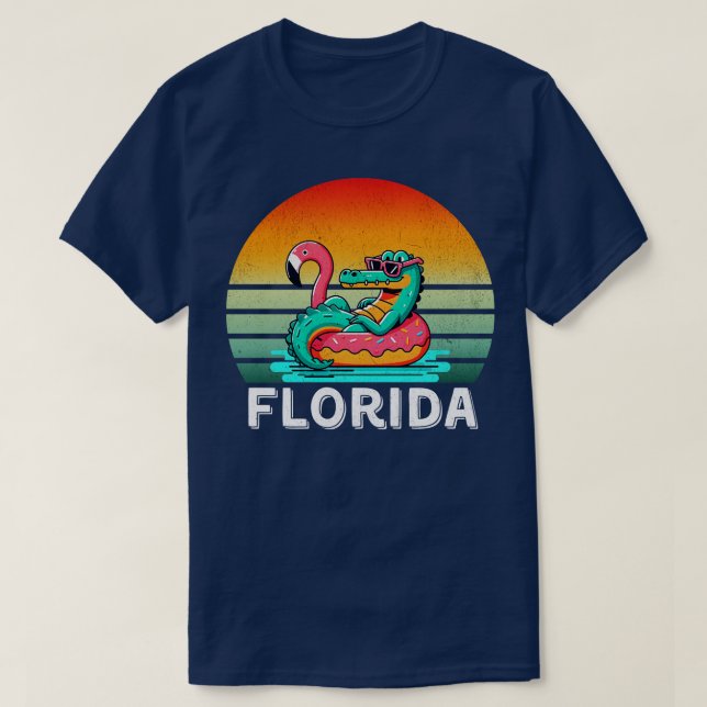 T-shirt Vibes de plage de Gator Florida (Design devant)