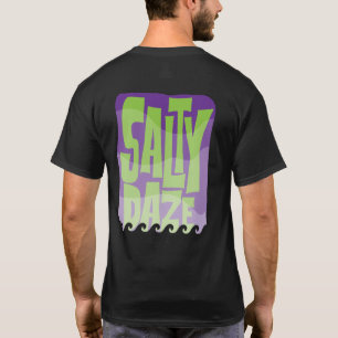 T-shirt Vibes de plage de sable brun pourpre