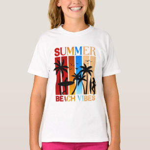 T-shirt Vibes de plage d'été
