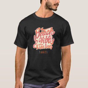T-shirt Vibes De Plage Et Lignes De Tan Dans Les Caraïbes