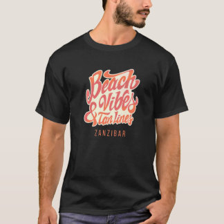 T-shirt Vibes De Plage Et Tan Lines Zanzibar