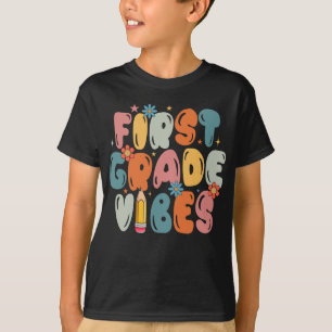 T-shirt Vibes de première année 1ère année Équipe Enfants