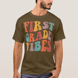 T-shirt Vibes de première année drôle Retour à l'école mig