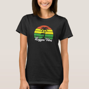 T-shirt Vibes de reggae Jamaïque Musique caribéenne Rasta 