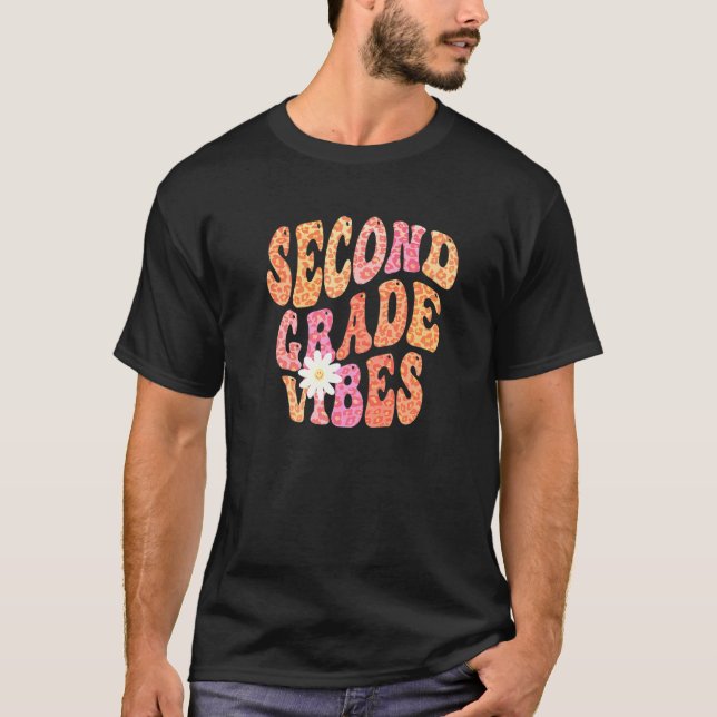 T-shirt VIBES DE SECONDE CLASSE super Enseignant Couleurs  (Devant)
