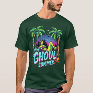 T-shirt Vibes de Summerween drôle HOT GHOUL ÉTÉ Squelette