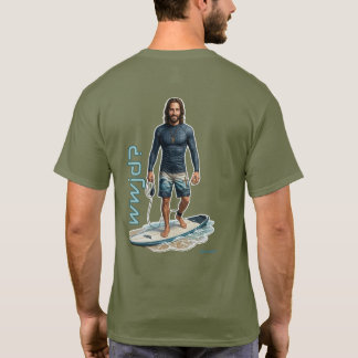 T-shirt Vibes de surfeur WWJD, Jésus au quotidien, Sauveur