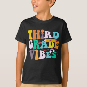 T-shirt Vibes De Troisième Année Retour À L'École Équipe D