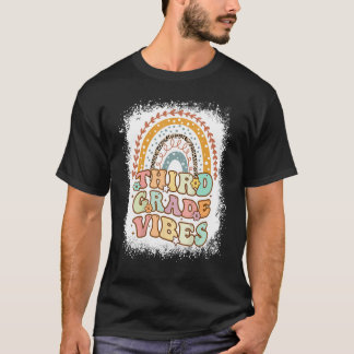 T-shirt Vibes de troisième qualité Arc-en-ciel Bleu Rétro