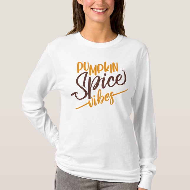 T-shirt Vibes d'épices citrouilles (Devant)
