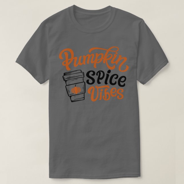 T-shirt Vibes d'épices citrouilles mignonnes Automne Yall  (Design devant)