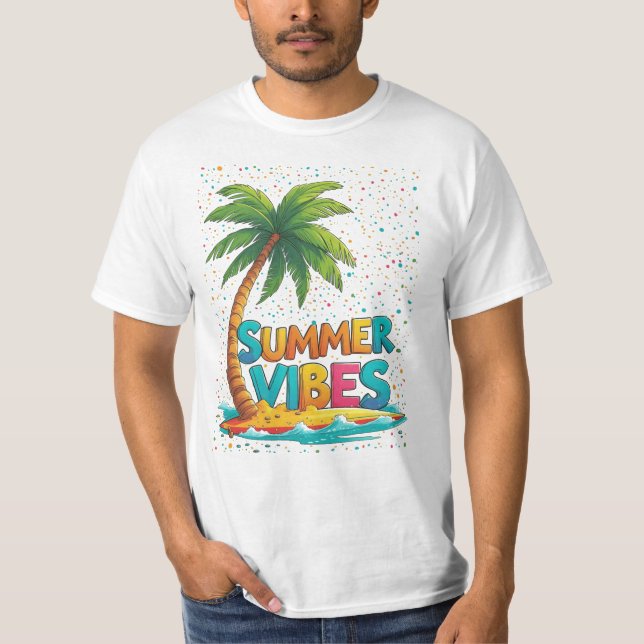 T-shirt Vibes d'été (Devant)