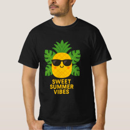 T-shirt Vibes d'été douces : Ananas Chill