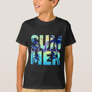 T-shirt Vibes d'été Famille Vacances FillesTrip Correspond