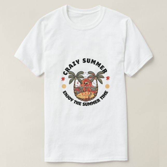 T-shirt Vibes d'été folles (Design devant)
